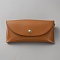 PU Leather Eyeglass Cases, Rectangle, Camel, 174x80x34.5mm