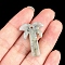 Natural Labradorite Pendants, Coconut Tree, 28x18~22mm