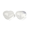 Heart Natural Quartz Crystal Palm Stones, Rock Crystal Anxiety Healing Pocket Thumb Stone, 24.5x30~31x17mm
