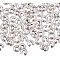 Brass Crimp Beads Covers, Nickel Free, Silver, 4mm In Diameter, Hole: 2mm, About 100pcs/box, Packing Size: 6.8x5.2x1.1cm