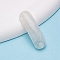 Natural Quartz Crystal Curved Rectangle Links, Rock Crystal Bridge Connector Charms, 35mm