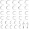 CHGCRAFT 30Pcs 3 Sizes Stainless Steel Crescent Moon Connector Charms Crescent Link Charms Stainless Steel Links Charm Moon Beads for Jewellery Making Stainless Steel Color, Length 12-26mm