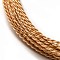 Aluminum Wire, Twisted Round, Saddle Brown, 1.6mm, about 16.40 Feet(5m)/Roll