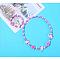 Plastic & Wood Beaded Necklaces & Beaded Bracelets Sets, Kid Jewelry Sets, Elephant, 450mm & 140mm