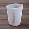 Silicone Measuring Cups, with Scale, Baking Tools, White, 65x90x117mm, Inner Diameter: 88x64mm, Capacity: 250ml(8.45fl. oz)