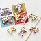Winter Theme Printed Opaque Acrylic Beads, Horse, 22x18mm, Hole: 3mm