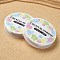Round Elastic Crystal Thread, Stretchy String Bead Cord, for Beaded Jewelry Making, Clear, 0.4mm, about 21.87 Yards(20m)/Roll
