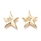 Brass Micro Pave Clear Cubic Zirconia Pendants, Long-Lasting Plated, Star, Clear, Real 18K Gold Plated, 25x20.5x3mm, Hole: 1.6mm