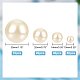Perles d'imitation perles en plastique ABS KY-WH0001-028-3