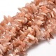 Natural Sunstone Chip Beads Strands G-E271-25-1