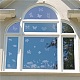 Wasserfeste elektrostatische Fensteraufkleber aus PVC mit Ziegelmuster DIY-I050-08-5