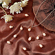 50Pcs Natural Cultured Freshwater Pearl Copper Wire Wrapped Pendants PALLOY-AB00083-4