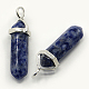Natural Sodalite Pointed Pendants G-D415-04-1