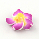 Plumeria hecha a mano de arcilla polimérica flor 3D abalorios CLAY-Q192-15mm-07-2
