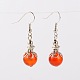 Gemstone Dangle Earrings EJEW-JE01371-2