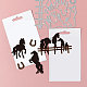 GLOBLELAND Realistic Horses Cutting Dies Animal Horse Die Cuts Different Horse Forms Metal Embossing Stencils Template for Card Making Scrapbooking DIY Craft DIY-WH0309-1360-2