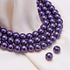 Eco-Friendly Dyed Glass Pearl Round Beads HY-BC0001-6mm-RB099-1