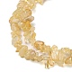 Citrine naturelle perles de puce brins G-D093-A03-4