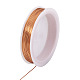 銅ワイヤー  ラウンド  ジュエリー作りのための  生（メッキなし）  22ゲージ  0.6mm  約59.06フィート（18m）/ロール CWIR-TAC0002-01D-C-1