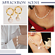 Nbeads perle barocche naturali perle keshi fili di perle PEAR-NB0001-49-7