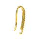 Rack Plating Brass Pave Cubic Zirconia Earring Hooks KK-O143-18G-2