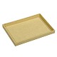 直方体合成木材のアクセサリーが表示されます  黄麻布の布で覆われた  ライトカーキ  350x240x30mm ODIS-N008-A-03-1