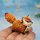 Resin Totem Fox Figurines WG15594-01-3