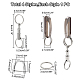 WADORN DIY Belt Loop Keychain Chip Making Kit FIND-WR0009-04-2