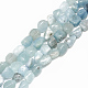Chapelets de perles en aigue-marine naturelle G-S302-04-1
