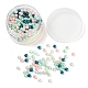 300pcs perles rondes en perles de verre nacré peintes au four HY-FS0001-04-2