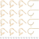 Benecreat 16 pièce de boucles d'oreilles plaquées or véritable 18 carats KK-BC0008-50-1
