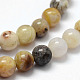 Chapelets de perles en agate de feuille de bambou naturelle G-F364-02-6mm-3