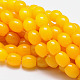 Dyed Natural Jade Beads Strands G-K057-01-1