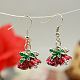 Fashion Earrings for Christmas X-EJEW-JE00366-01-1