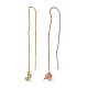 PANDAHALL ELITE 3 Styles Brass Stud Earring Findings KK-PH0003-22-2