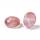 Perles européennes en verre de quartz cerise X-G-Q503-14-2