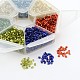 Mixed 11/0 Two Cut Silver Lined Seed Beads SEED-X0043-B-3