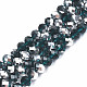 Electroplate Glass Bead Strands GR10MMY-25S-1