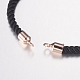 Nylon Twisted Cord Armband machen MAK-F019-04-3