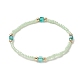 Bracelets en perles de rocaille de verre pour femmes BJEW-JB09287-2