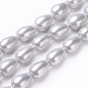 Cuentas de perlas de concha de electrochapa BSHE-O019-10-2