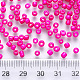 8/0 Baking Paint Glass Round Seed Beads SEED-S036-01B-03-3