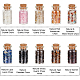 Pandahall elite diy kit de fabrication de pendentif bouteille de vœu en pierre naturelle mélangée FIND-PH0004-89-7