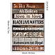 Derechos civiles negros vidas negras importan bandera de jardín AJEW-WH0116-001A-08-2