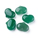 Натуральный зеленый авантюрин сердце пальмовый камень G-P426-A01-1