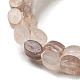 Brins de perles de quartz fraise violet naturel G-M420-H05-03-4