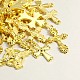 ミックススタイルクロスチベットスタイルの合金ペンダント  ゴールドカラー  18~40x9~25x2~3mm  穴：1~2mm TIBEP-MSMC005-G-1