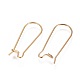 Ion Plating(IP) 304 Stainless Steel Hoop Earrings Findings Kidney Ear Wires X-STAS-L216-22B-G-2