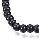 201 bracelet extensible en perles rondes en acier inoxydable pour homme femme BJEW-N017-163A-03-2