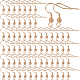 100 шт. латунные французские крючки с катушкой и шариком. KK-SC0003-61G-1